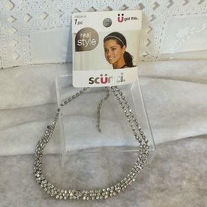 Crystal rhinestone gem headband Scunci hair accessory
